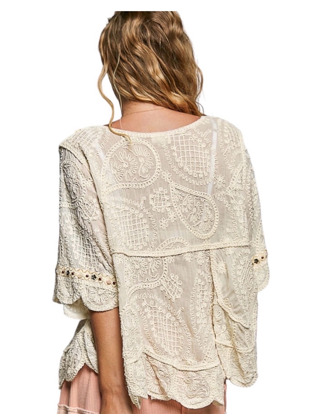 NWOT POL Boho top - Picture 2 of 6